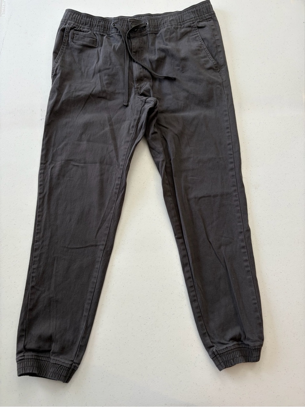 Tahari Men's Dark Gray Drawstring Jogger Pants